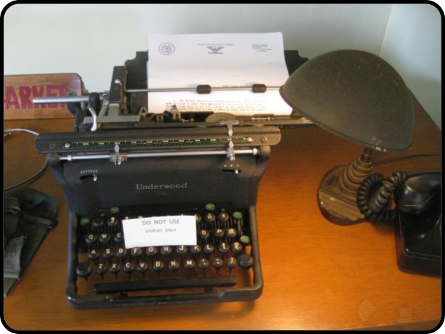 WWII typewriter